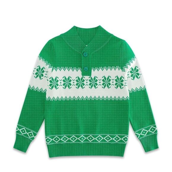 NEW Boys Christmas Sweater Kids Knit Pullover 10Y - Picture 1 of 5